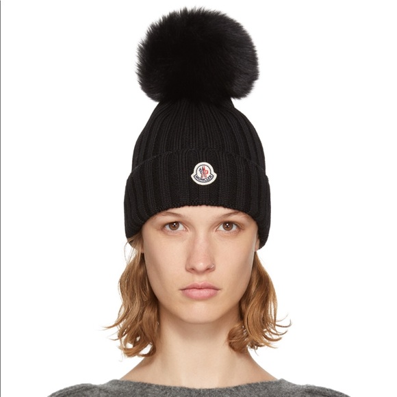moncler ribbed knit beanie